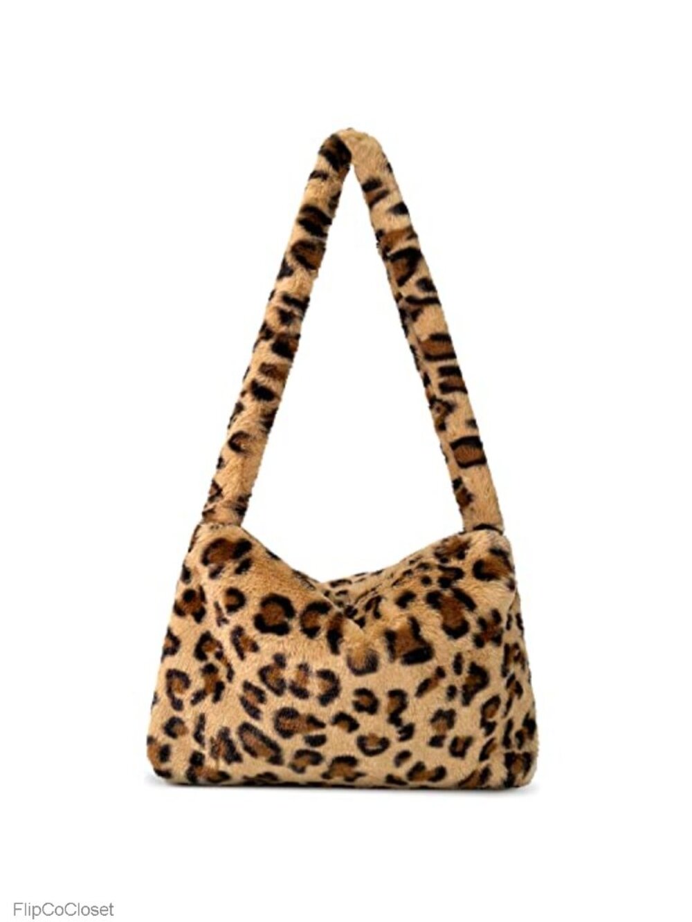 Fuzzy Tote Bag Women Furry Plush Shoulder Handbag